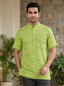 KHADI COTTON SHORT KURTA