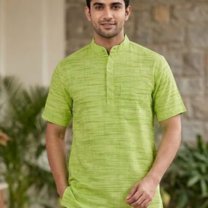 KHADI COTTON SHORT KURTA
